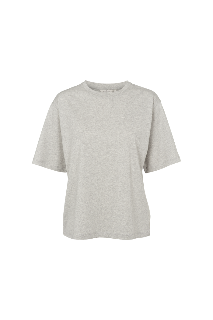 Basic Apparel Raja Tee T-shirts 094 Light Grey Mel.